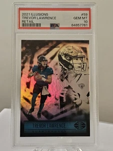 2021 Panini Illusions Trevor Lawrence Rookie Card PSA 10 GEM MT #59 - Picture 1 of 2