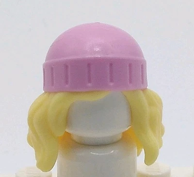 LEGO Minifigura Pelo Amarillo Rubio Ondulado Sombrero Rosa Medias Gorra Amigos Niñas 654 Foto 1 de 3