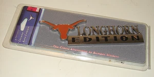 University of Texas “LONGHORN EDITION”  7" x 2.25" - UT Chrome AUTO EMBLEM *NEW* - Picture 1 of 3
