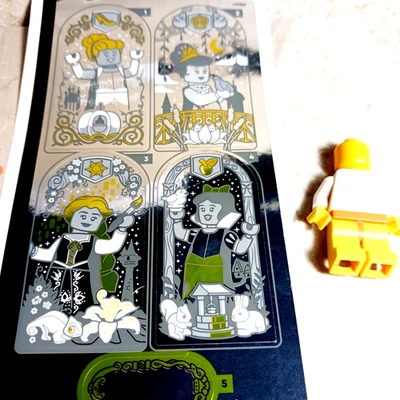 New LEGO Disney Princess Stickers Snow White Cinderella Magic Mirror Mirrored - Image 1 of 3