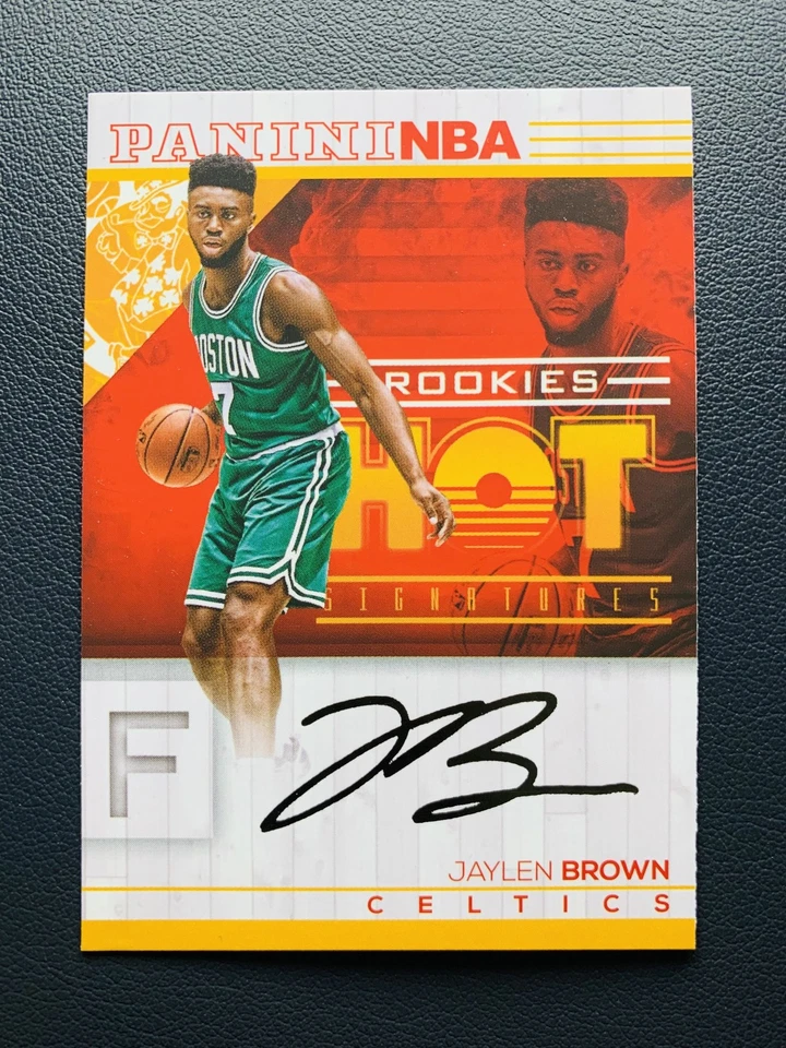 2016-17 Panini Hoops NBA Jaylen Brown #2 Hot Signatures Rookie RC Print Auto B - Image 1 of 2