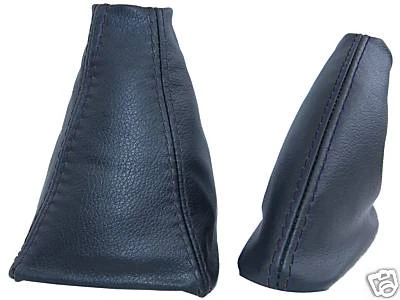 AFORCE AUTO FITS MG MGF MK1 LEATHER GEAR HANDBRAKE GAITERS BLACK STITCH CUSTOM NEW