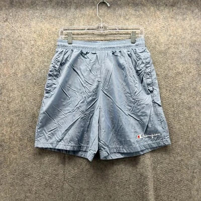 Pantalones Cortos Champion Hombres Medianos Adultos Azul Bañador Poliéster Forrado De Colección Foto 1 de 4