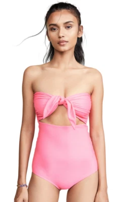 Mikoh Neon Pink Lana One Piece Women's Swimsuit Size M L56045 - Image 1 of 3