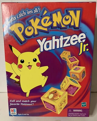 Pokemon Yahtzee Jr. Board Game - Milton Bradley - Vintage 1999 - Complete - Image 1 of 3