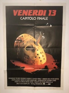 Friday the 13th Final Chapter Huge 40 x 56" Italian Movie Poster slasher horror - Picture 1 of 7