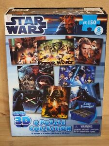 Star Wars SUPER 3D 8 Puzzle Colection New Open Box Sealed Puzzles inside