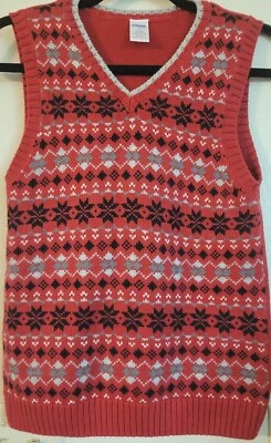 Gymboree HOLIDAY CLASSICS Red Sweater Vest Boy Sz 8 - Image 1 of 3