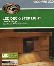 Hampton Bay JAO1691L 3-watt Architectural Black LED Deck Light 1002669230