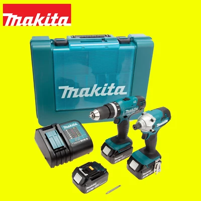 Makita DLX2336SF3 18V Cordless Combi & Impact Driver Kit with Batteries+Charger - Image 1 of 4