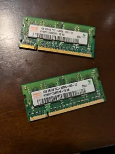 Hynix PC2-5300S 2gb 2x1 GB 2rx16 SO-DIMM DDR2 Memory (HYMP112S64CP6-Y5 AB) ram - Picture 1 of 11