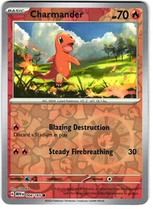 Charmander Reverse Holo 4/165 Pokemon SV: Escarlata y Violeta 151 - Imagen 1 de 5