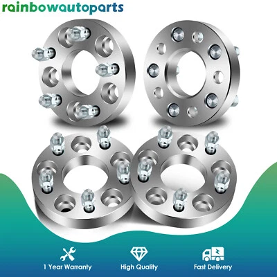 4PC 1" 5x110 to 5x114.3 Wheel Spacers Adapters for Jeep Dodge Dart Chevy Cobalt - Image 1 of 4