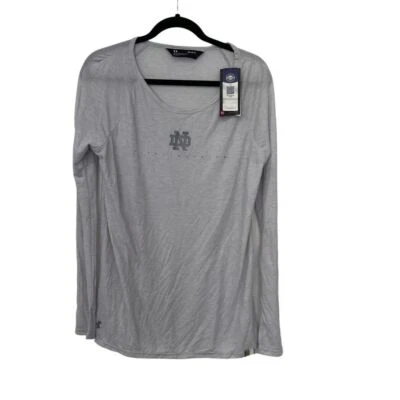 Notre Dame Fighting Irish Long Sleeve Shirt Under Armour Womens Medium NEW - Image 1 of 4