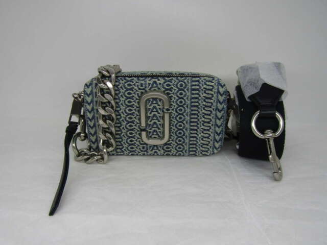 Snapshot leather crossbody bag Marc Jacobs Blue in Leather - 32751444