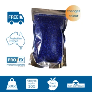 Indicating Silica Gel in resealable packet - Blue (600g) | Loose Beads - Picture 1 of 3