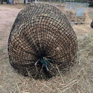 DELUXE KNOTLESS 5x4 Round Bale Horse HAY NET 3cm Squares - Picture 1 of 5