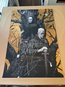 Mondo Artist Joao Ruas Ingmar Bergman's Seventh Seal Gold #d of 125 - Picture 1 of 6