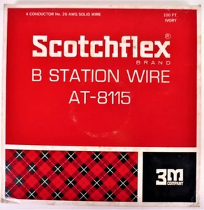 Cable de estación 3M Scotchflex B AT-8115 - 4 conductores 26 AWG cable sólido - nuevo de lote antiguo - Imagen 1 de 2
