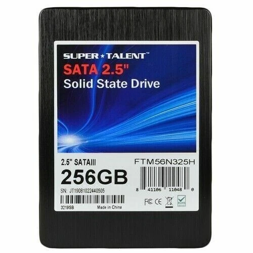 256GB SSD SATA III 2.5" Solid State Drive Super Talent (New) - Image 1 of 1