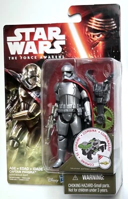 "Star Wars Captain Phasma 2016 3,75"" Force Awakens Hasbro sellado MOSC Imperio Jedi" Foto 1 de 2