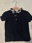 Burberry Kids Check-Collar Short-Sleeved Polo Shirt 3T