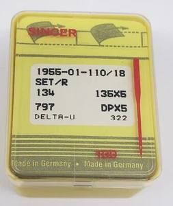Gammill Needles SNF 134 (R) 110/18 (4.0) - 100 pk (10 x 10 pks) in Plastic case - Picture 1 of 2