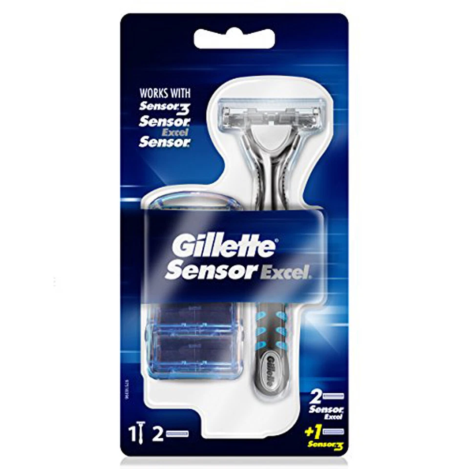 Afeitadora Gillette Sensor Excel más 3 cuchillas - Imagen 1 de 1