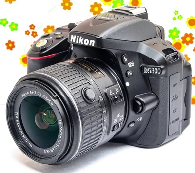 Nikon D5300 DSLR Camera Kit Wi-Fi 24.2MP Fully Tested Used - Image 1 of 4