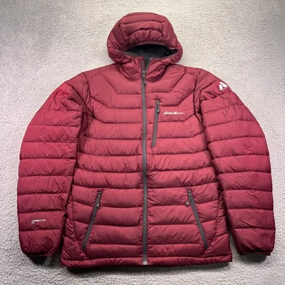 Eddie Bauer First Ascent Puffer Jacket Mens Small Stormdown 800 Fill Hooded - Image 1 of 4