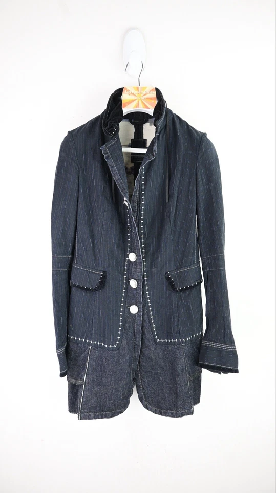 Martha + Francois Girbaud  tailored  jacket in black size EU42/UK14 - image 1 of 4