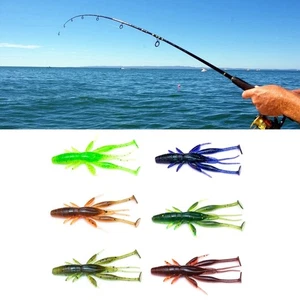 8PCS Crawfish Lure Soft Shrimp Baits Lure Artificial Swimbait Soft Plastic Lures - Bild 1 von 13