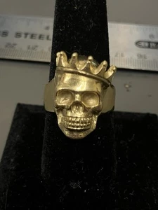 Anello teschio oro 10 kt #108624-2 MGC - Foto 1 di 5