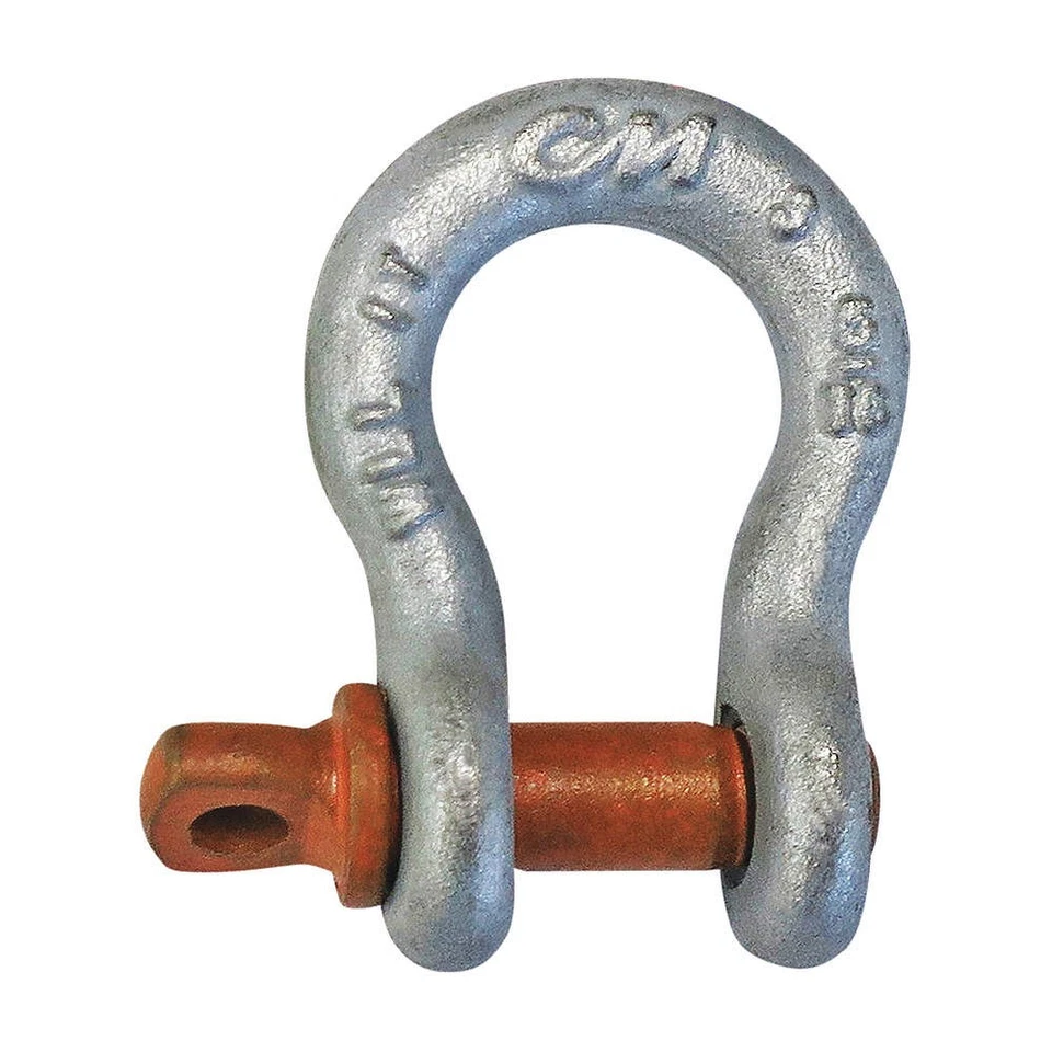 Grillete de anclaje COLUMBUS MCKINNON CORP. M645G, 1.000 lb, acero al carbono 491W07 Foto 1 de 1