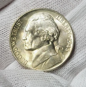 1945 d Jefferson Nickel 5c extrem hochwertig toller Glanz volle Stufen D14 - Bild 1 von 9