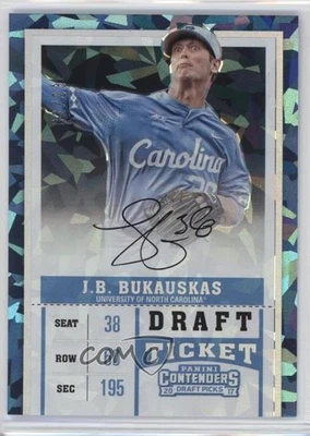2017 Panini Contenders Draft Picks RPS Cracked Ice Ticket /23 JB Bukauskas Auto - Image 1 of 2