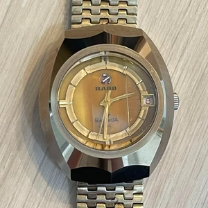 Rado Balboa AT Men’s Gold-Tone Automatic Watch Calendar 34mm Used - Picture 1 of 12