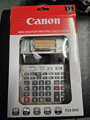 Canon P23-DHV-3 12-Digit Printing Calculator (P23DHV3) - Image 1 of 4