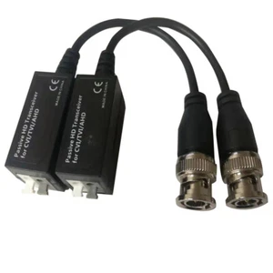 Passive Video Balun W/ Lighting Protection and Coax BNC Connector To Cat5 RJ45  - Picture 1 of 4