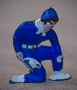 VINTAGE Barclay Cast Lead Boy Helping With Skies Made in USA 1930-1940's RARE! - Picture 1 of 6