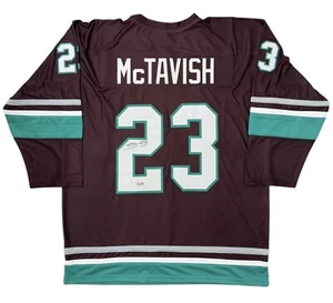 Mason Mctavish Anaheim Ducks Signed Autographed Jersey Custom EggPlant Beckett - Picture 1 of 3