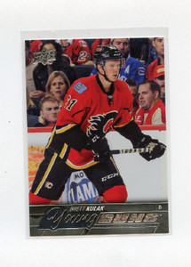 2015-16  UPPERDECK YOUNG GUNS # 248 BRETT KULAK , FLAMES