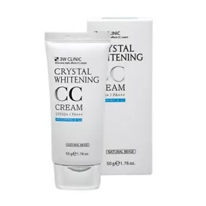 3W CLINIC Crystal Whitening CC Cream Natural Beige SPF50+ USA Seller - Picture 1 of 2