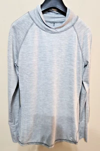 Sudadera Apana Yoga Active Top Talla Pequeña Cuello Simulado Agujeros para los Pulgares Gris - Imagen 1 de 9