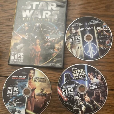 STAR WARS: THE BEST OF PC GAMES • Set 3 Discs, Original Case *No Manual - Image 1 of 2