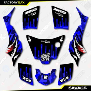 Blue Savage Racing Graphics Kit fits Suzuki LT50 All Years ATV Decals LT 50 a - Picture 1 of 2