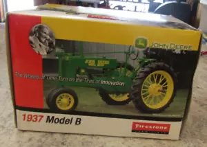 John Deere Model B 1937 Tractor 1:16 Firestone Farm Tires Ertl 2001 6709 of 7500 - Picture 1 of 11