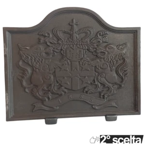 2° SCELTA 🔝* 55x45h x 2cm Lastra in ghisa decorata per camino e termo camini - Foto 1 di 5