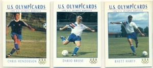 U.S. OLYMPICARDS - 1992 - SOCCER INSERT TRADING CARD LOT - 3 CARDS - RHETT HARTY - Picture 1 of 1