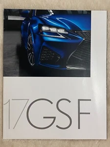 Nuevo 2017 Lexus GS F Originales Catálogo Catalog - 34 Páginas Talla 8 "x 10" - Imagen 1 de 3
